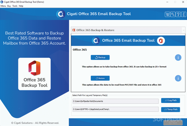 Cigati Office 365 Email Backup Tool