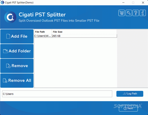 Cigati PST Splitter Tool