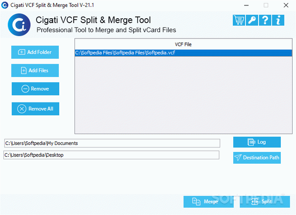 Cigati VCF Split and Merge Tool