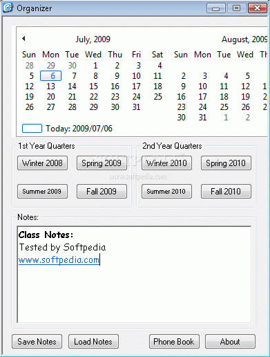 Class Schedule Tracker