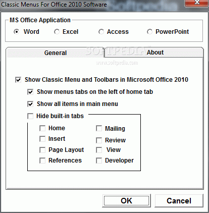 Classic Menus For Office 2010 Software