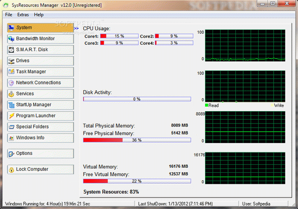 SysResources Manager