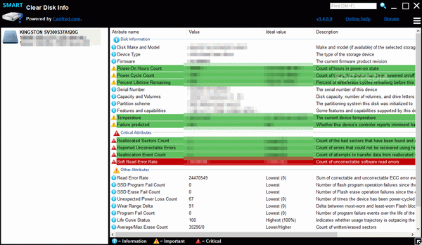 Clear Disk Info