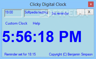 Clicky Digital Clock