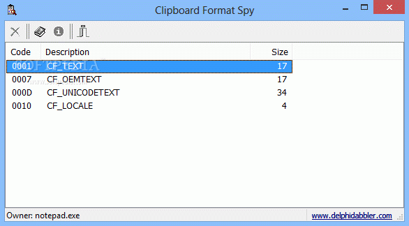 Clipboard Format Spy