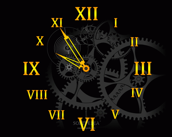 Clock Mechanism Screensaver