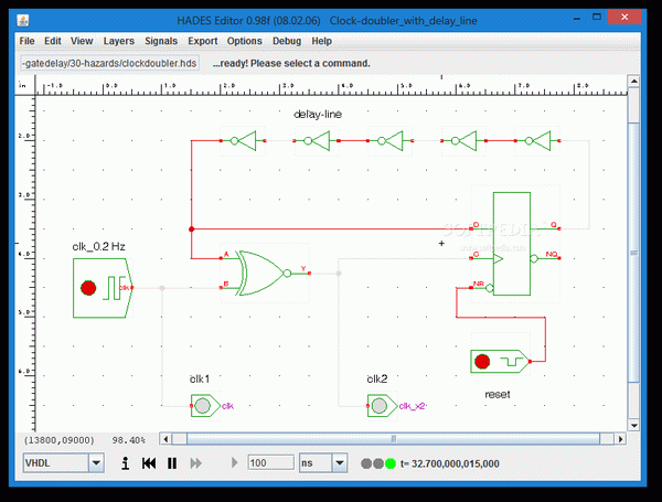 Clock-doubler with delay line