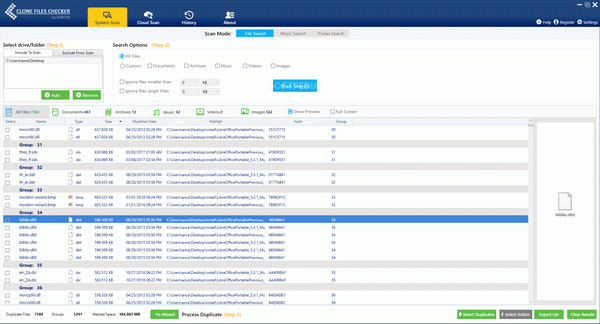 Clone Files Checker