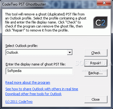 CodeTwo PST Ghostbuster