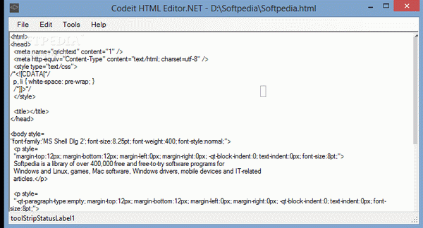 Codeit HTML Editor.NET