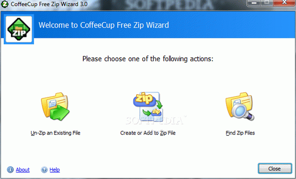 CoffeeCup Free Zip Wizard