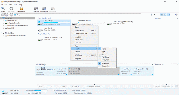 Comfy Partition Recovery