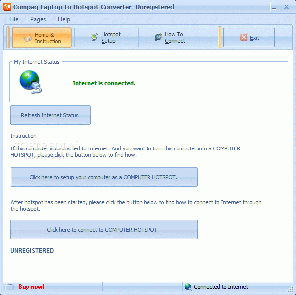 Compaq Laptop to Hotspot Converter