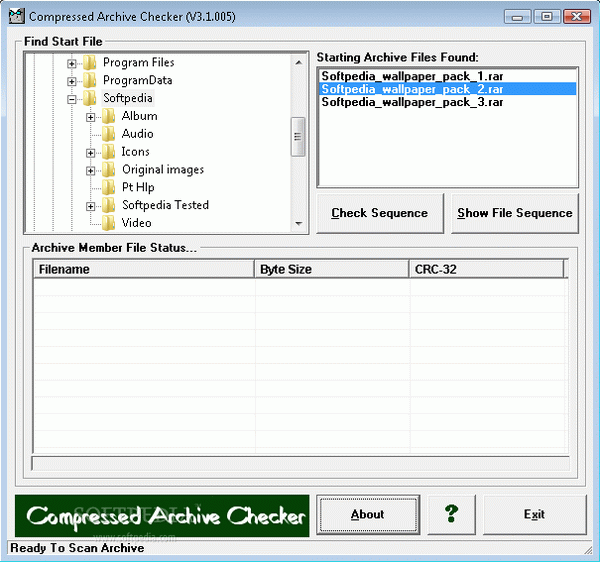 Compressed Archive Checker