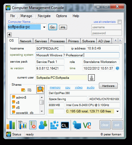 Computer Management Console