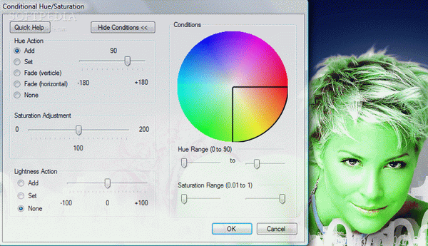 Conditional Hue/Saturation