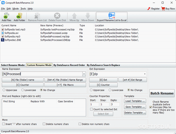 Conpsoft BatchRename