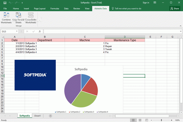 Consolidate Worksheets Wizard for Excel