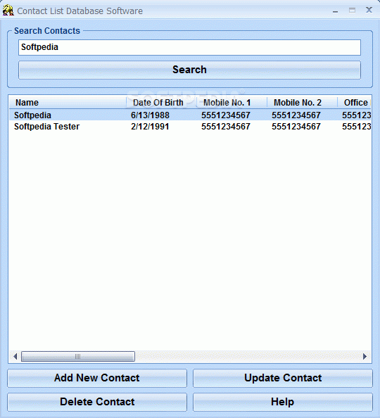 Contact List Database Software