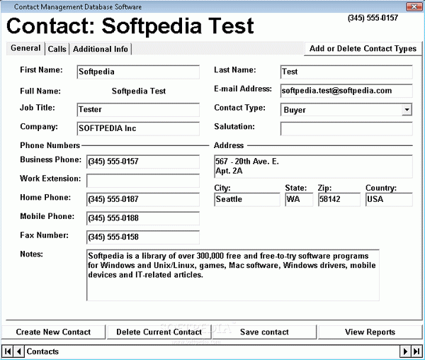 Contact Management Database Software