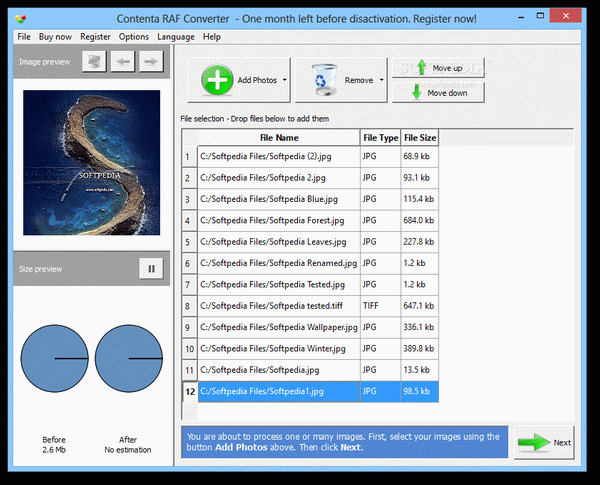 Contenta RAF Converter