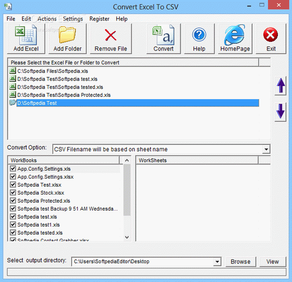 Convert Excel To CSV