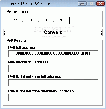 Convert IPv4 to IPv6 Software