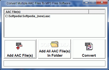 Convert Multiple AAC Files To MP3 Files Software