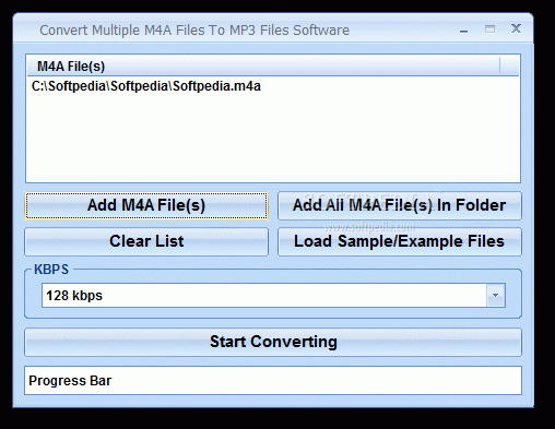 Convert Multiple M4A Files To MP3 Files Software