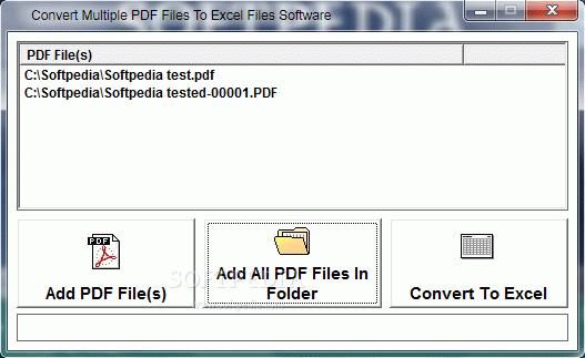 Convert Multiple PDF Files To Excel Files Software
