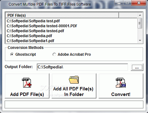 Convert Multiple PDF Files To TIFF Files Software