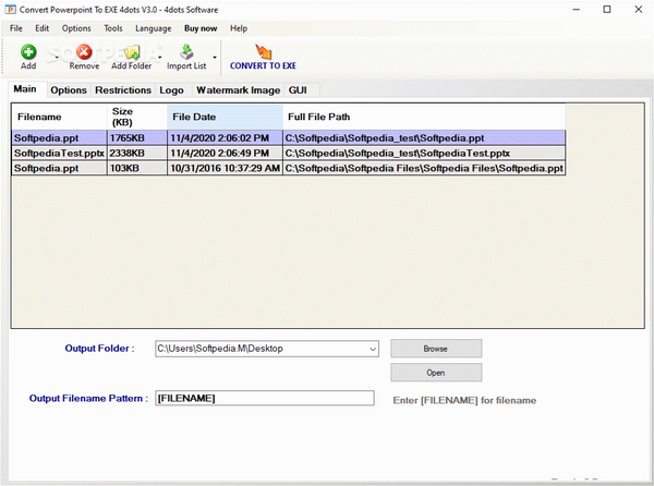 Convert Powerpoint to EXE 4dots