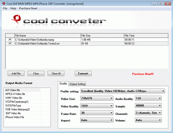 Cool AVI WMV MPEG MP4 iPhone 3GP Converter