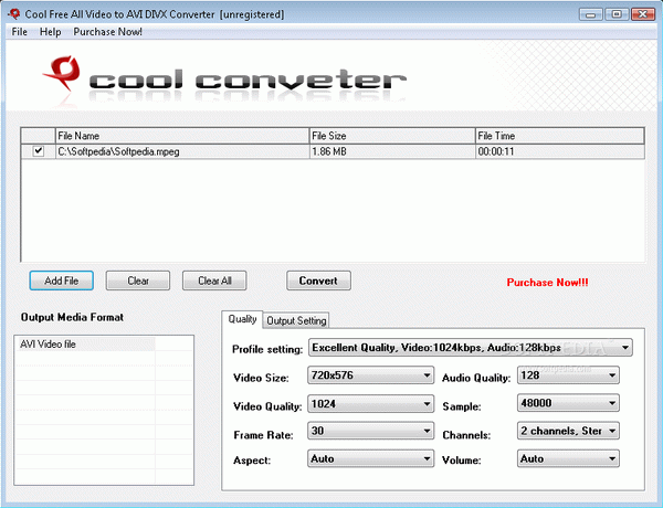 Cool Free All Video to AVI DIVX Converter