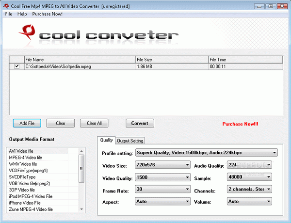 Cool Free Mp4 MPEG to All Video Converter