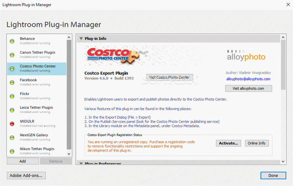 Costco for Lightroom (USA)