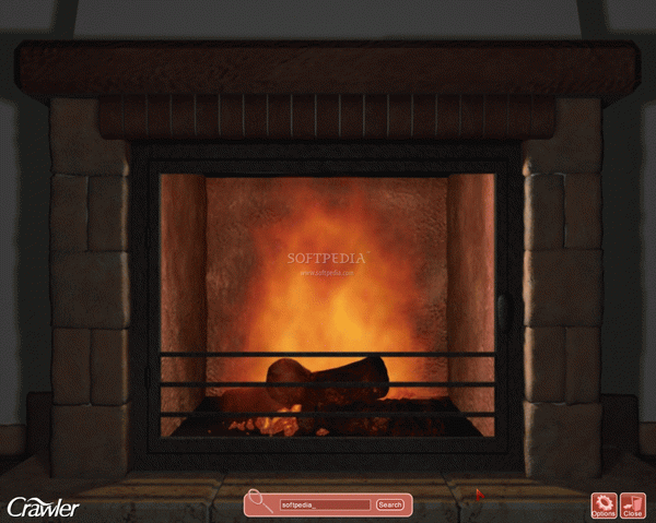 Crawler 3D Fireplace Screensaver