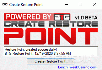 Create Restore Point