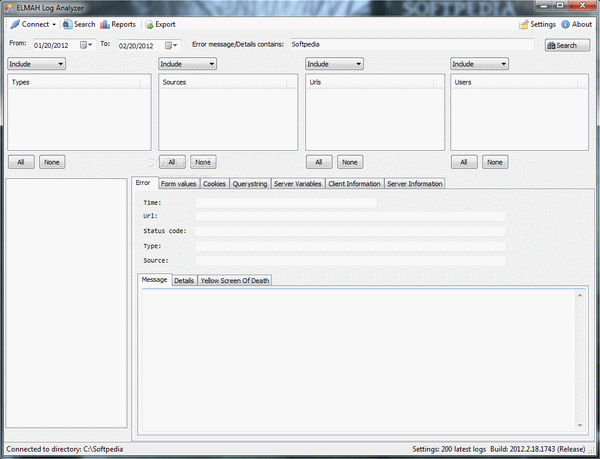 ELMAH Log Analyzer