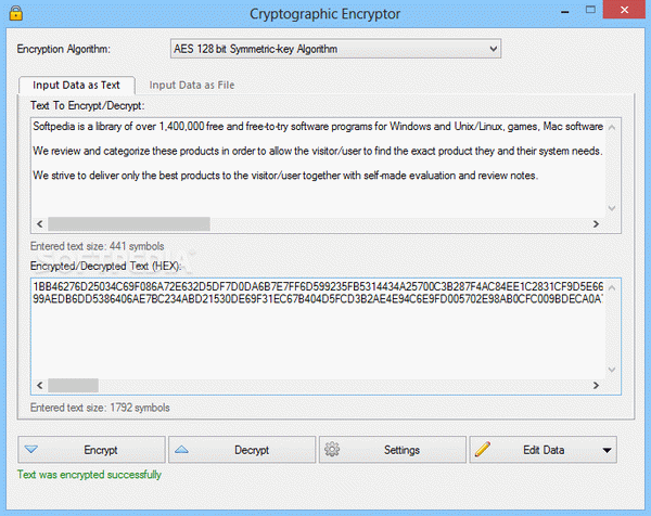 Cryptographic Encryptor