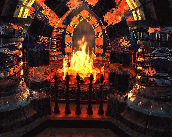 Crystal Fireplace 3D Screensaver