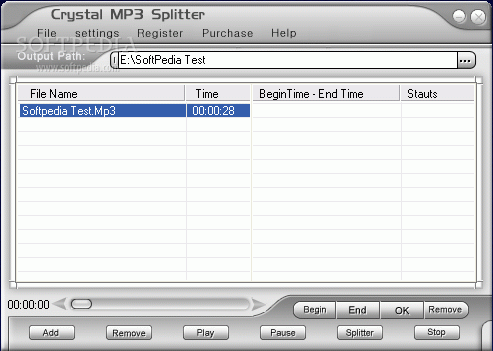 Crystal MP3 Splitter