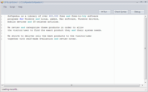 C# Script Editor