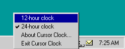 Cursor Clock