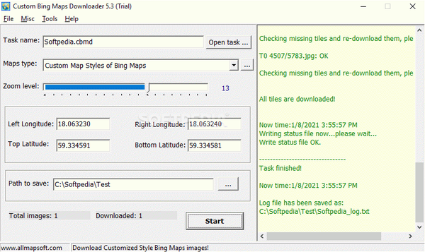 Custom Bing Maps Downloader