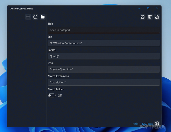 Custom Context Menu