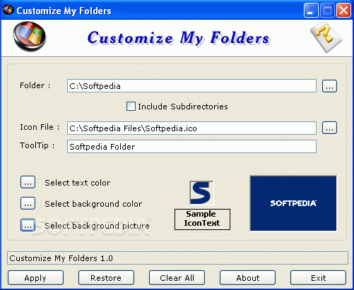 Customize My Folders