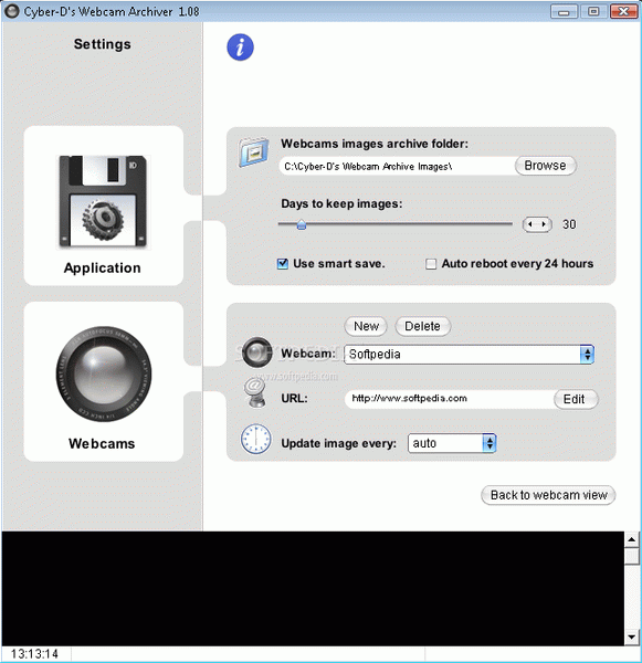 Cyber-D's Webcam Archiver