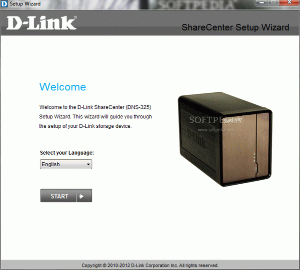 D-Link ShareCenter DNS-325 Setup Wizard