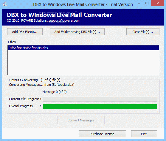DBX to Windows Live Mail Converter